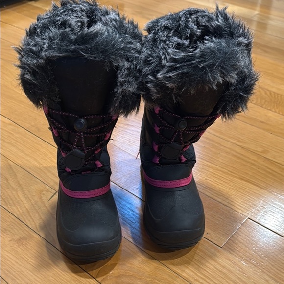 Kamik girls winter snow boots size 1. - Picture 1 of 5